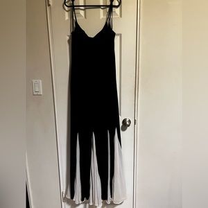 Black Large Velvet Evening Gown